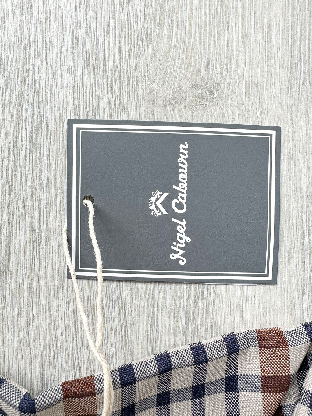 Nigel Cabourn Japanese S Type 1 Jacket Beige Checked - House Of Huntington
