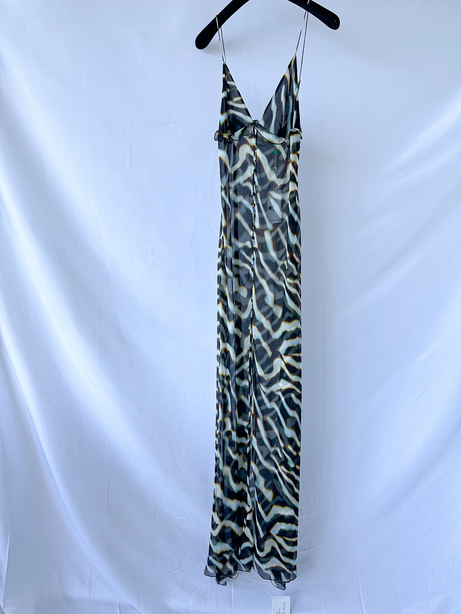 Rat and Boa – Astra – Chiffon-Tunika-Maxikleid mit Animalprint