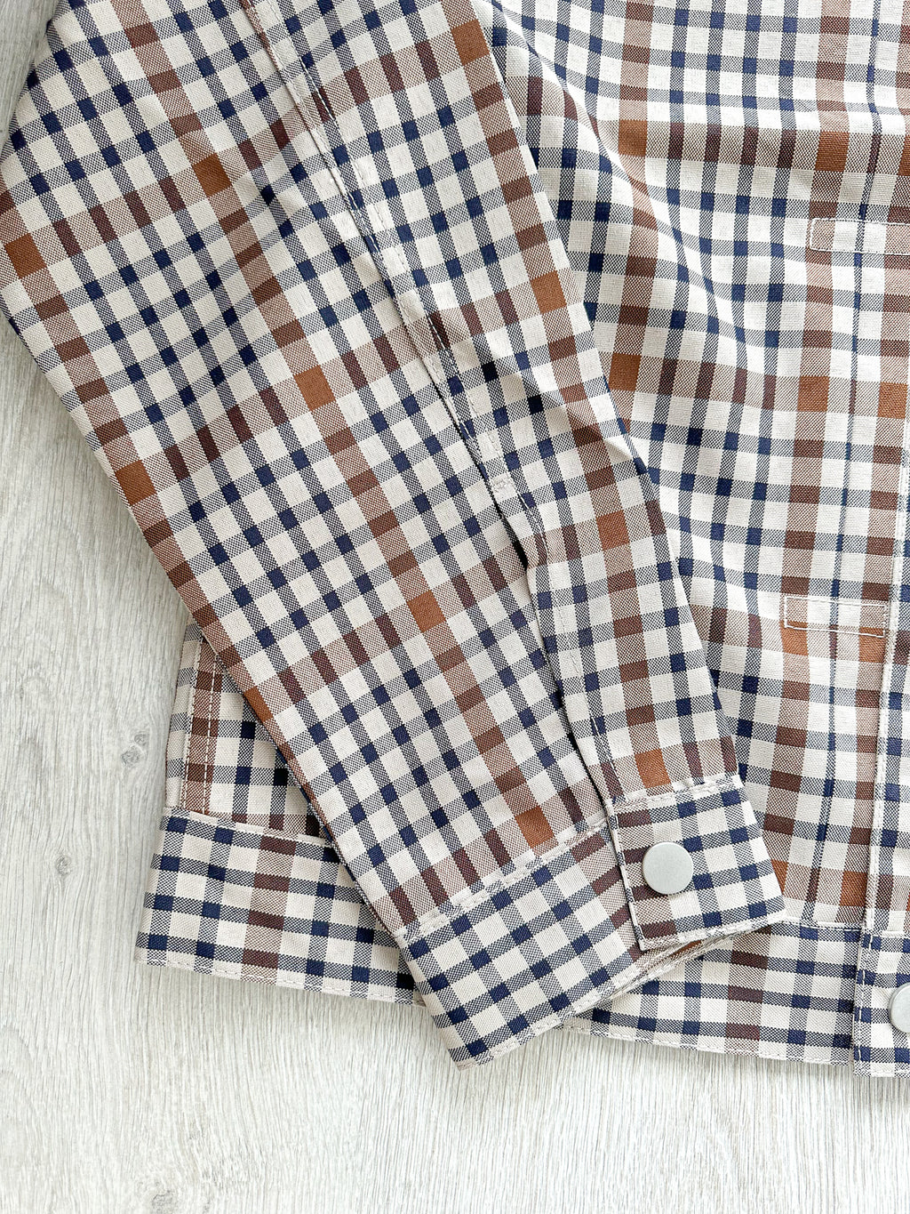 Nigel Cabourn Japanese S Type 1 Jacket Beige Checked - House Of Huntington
