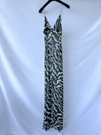 Rat and Boa – Astra – Chiffon-Tunika-Maxikleid mit Animalprint