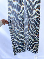 Rat and Boa – Astra – Chiffon-Tunika-Maxikleid mit Animalprint