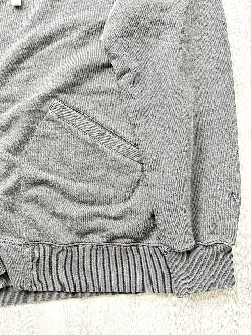 Nigel Cabourn Black Embroidered Arrow Zip Hoodie Jacket - House Of Huntington