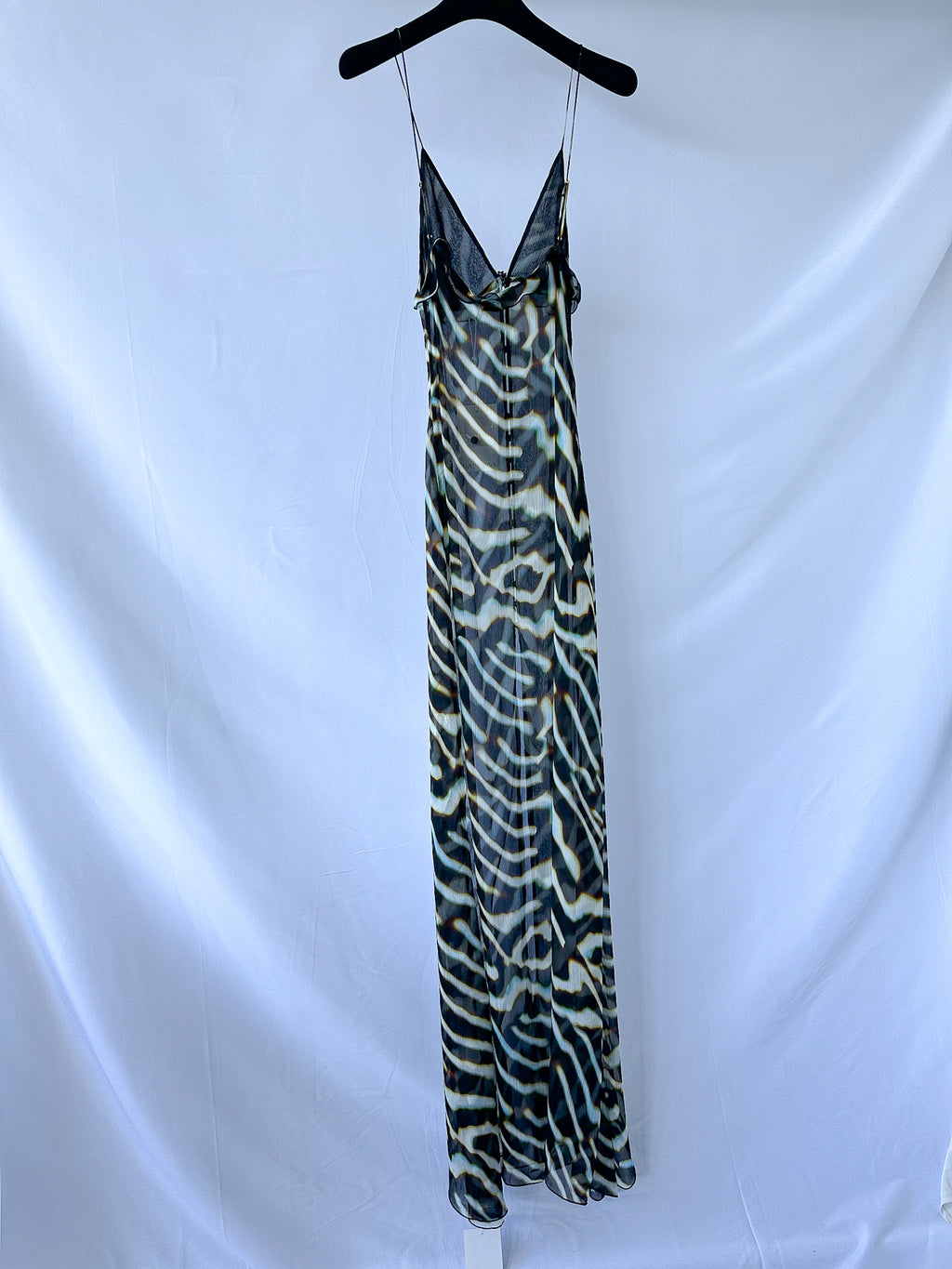 Rat and Boa – Astra – Chiffon-Tunika-Maxikleid mit Animalprint