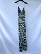 Rat and Boa – Astra – Chiffon-Tunika-Maxikleid mit Animalprint