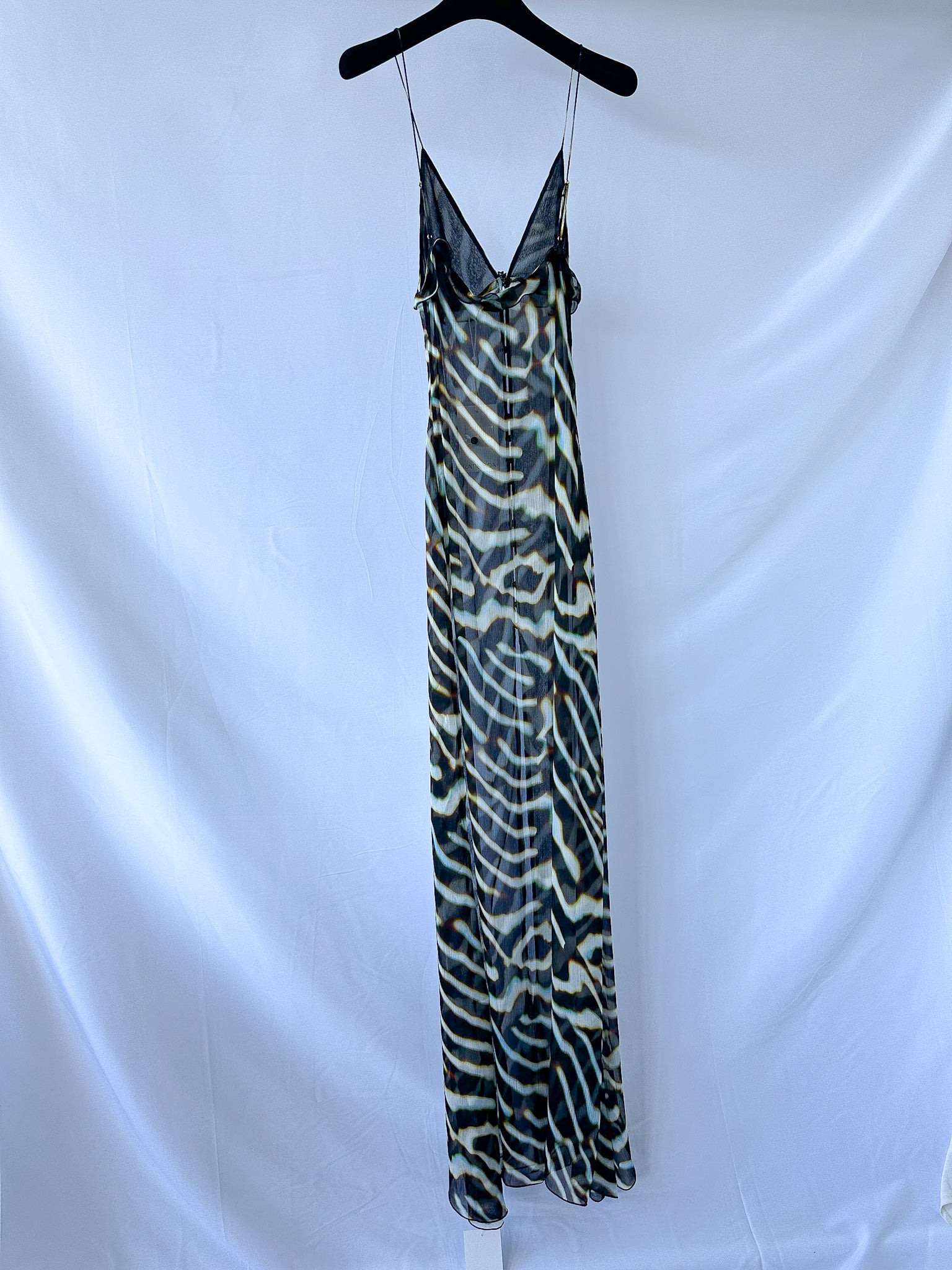 Rat and Boa – Astra – Chiffon-Tunika-Maxikleid mit Animalprint