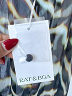 Rat and Boa – Astra – Chiffon-Tunika-Maxikleid mit Animalprint