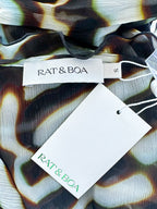 Rat and Boa – Astra – Chiffon-Tunika-Maxikleid mit Animalprint