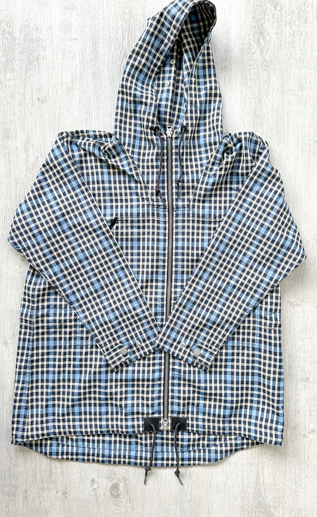 Nigel Cabourn Smock Jacket Blue Checked Blue - House Of Huntington