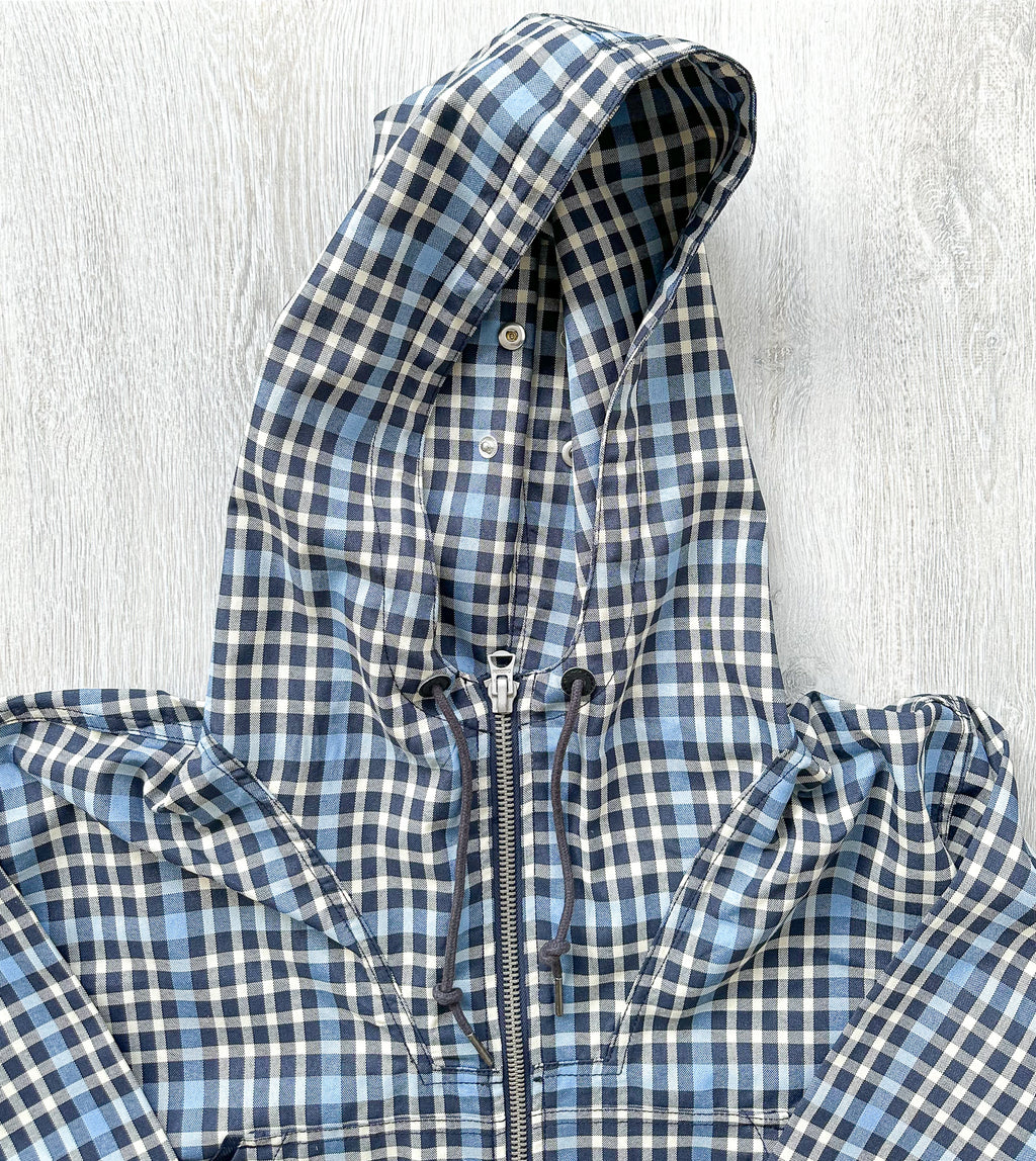 Nigel Cabourn Smock Jacket Blue Checked Blue - House Of Huntington