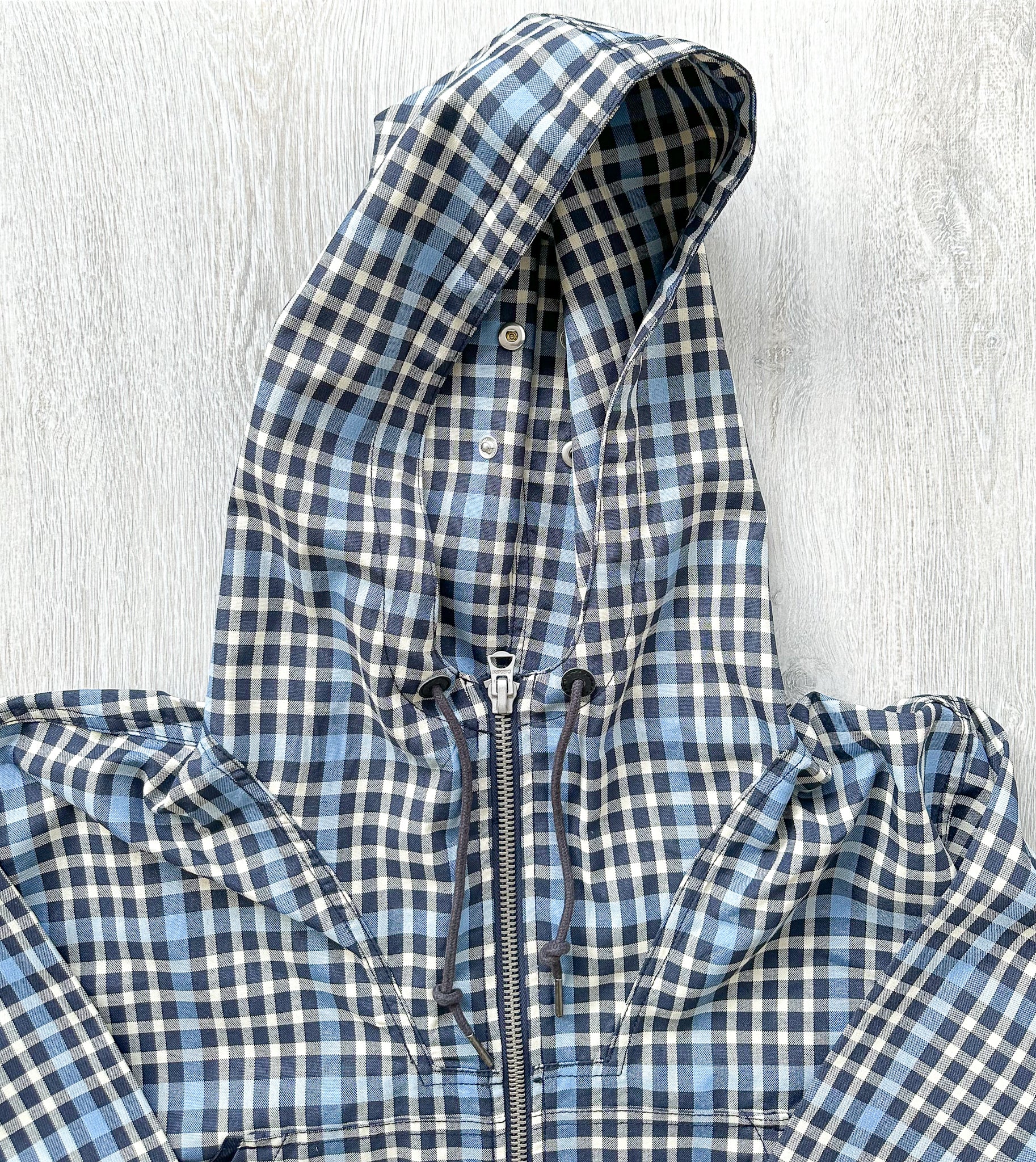 Nigel Cabourn Smock Jacket Blue Checked Blue - House Of Huntington