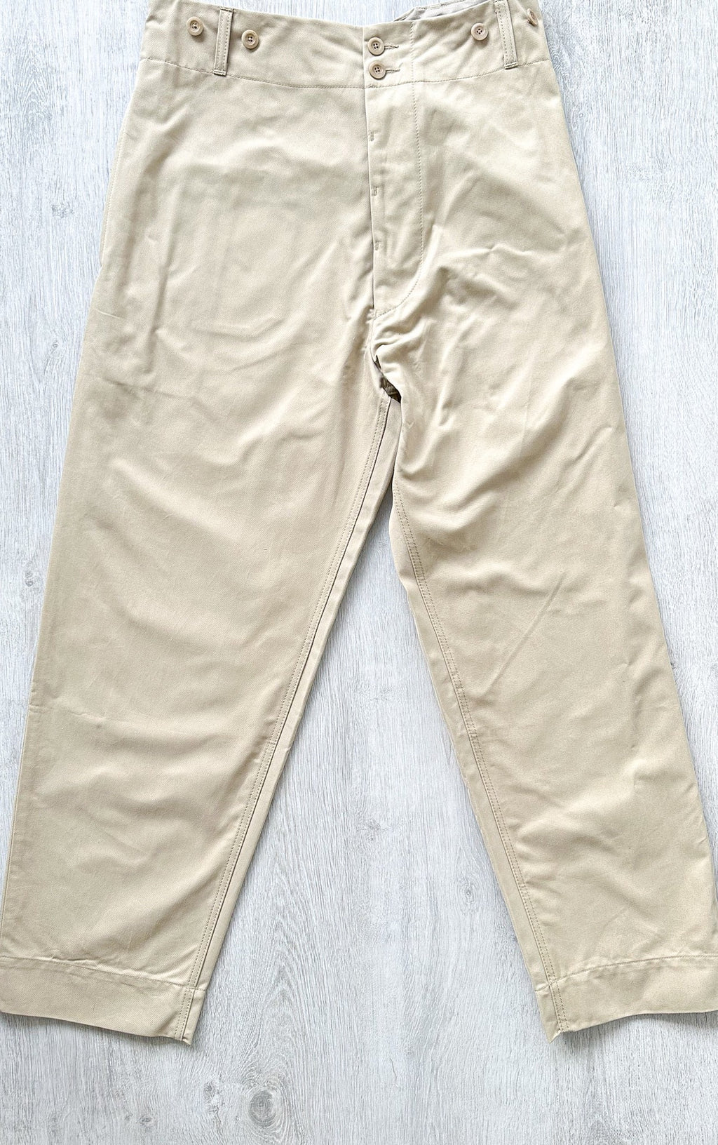 Nigel Cabourn P-6 Farm Pant Twill Cotton in Beige - House Of Huntington
