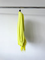 Valentino Garavani Lime Green Feather Trim Jumper