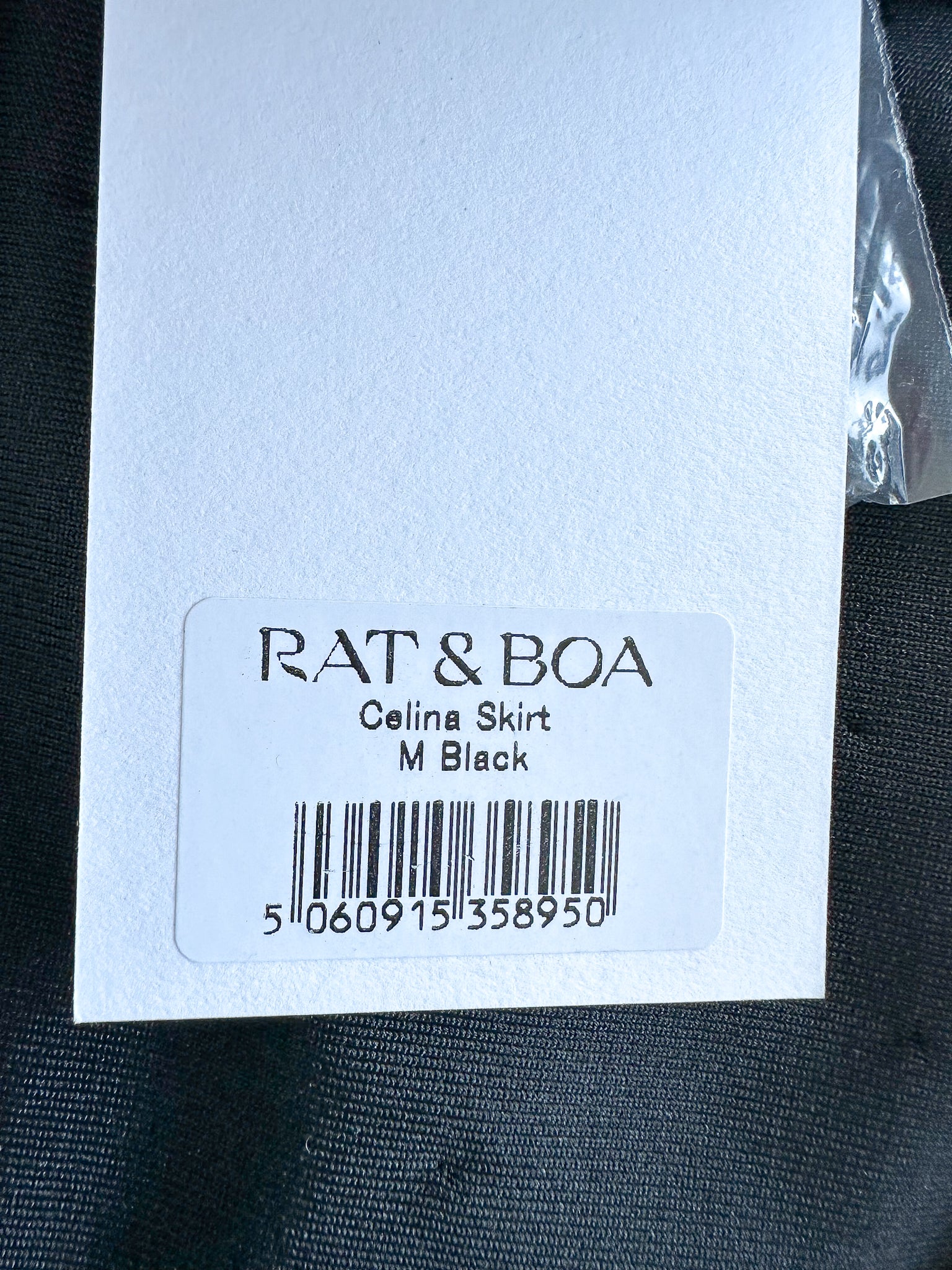 Rat and Boa Celina Black Sequinned Beaded Drip Disco Mini Skirt