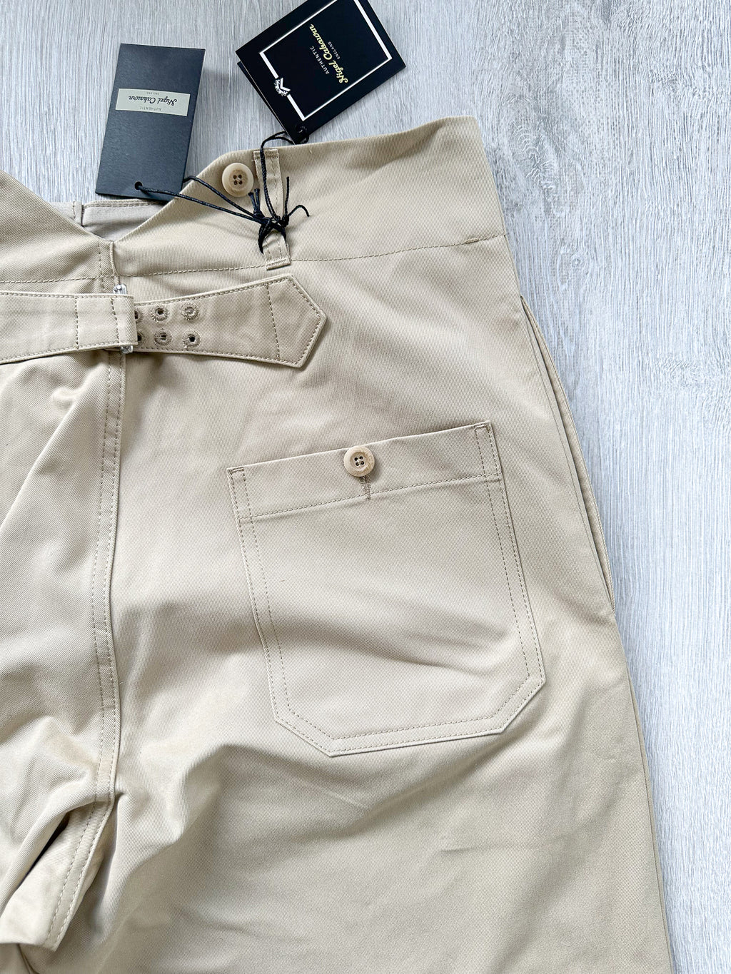 Nigel Cabourn P-6 Farm Pant Twill Cotton in Beige - House Of Huntington