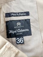 Nigel Cabourn P-6 Farm Pant Twill Cotton in Beige - House Of Huntington