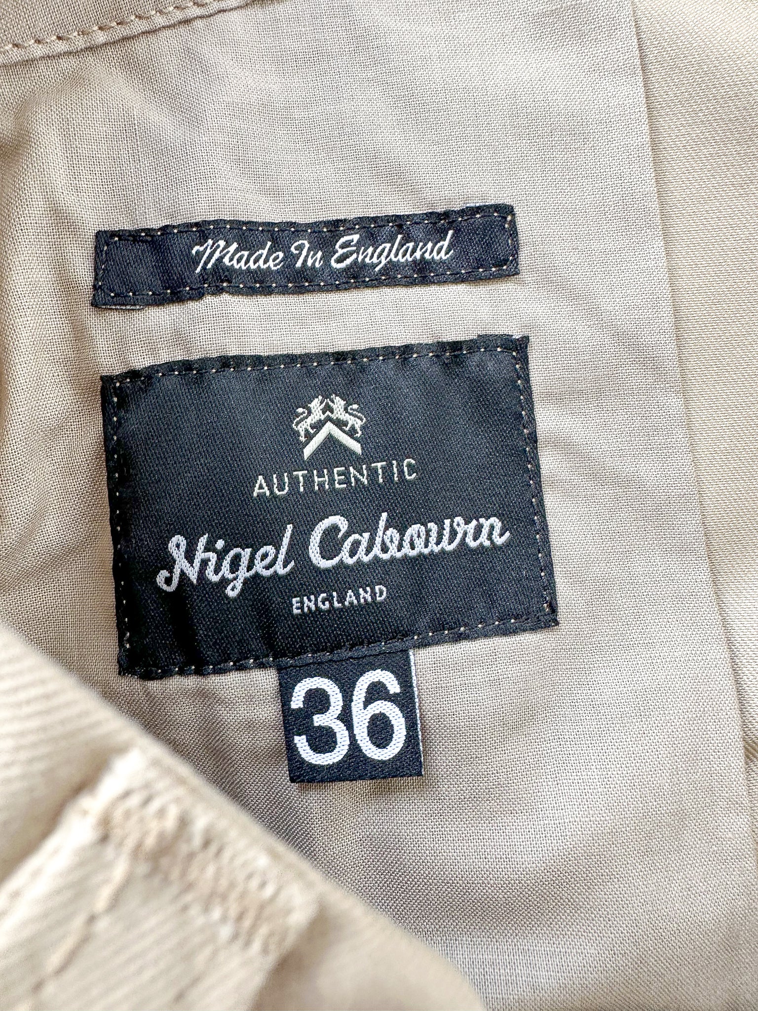 Nigel Cabourn P-6 Farm Pant Twill Cotton in Beige - House Of Huntington