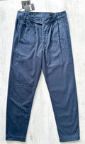 Nigel Cabourn Chino Navy Blue P-2 Slim Tapered Drill Pants Trousers - House Of Huntington