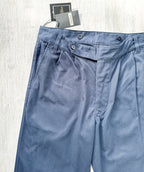 Nigel Cabourn Chino Navy Blue P-2 Slim Tapered Drill Pants Trousers - House Of Huntington