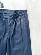Nigel Cabourn Chino Navy Blue P-2 Slim Tapered Drill Pants Trousers - House Of Huntington