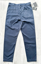 Nigel Cabourn Chino Navy Blue P-2 Slim Tapered Drill Pants Trousers - House Of Huntington