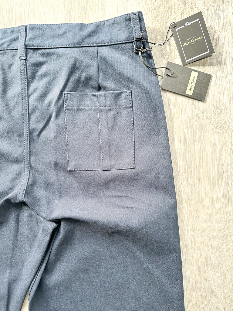 Nigel Cabourn Chino Navy Blue P-2 Slim Tapered Drill Pants Trousers