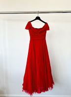 Giambattista Valli – Rotes Tüllkleid mit Herzausschnitt