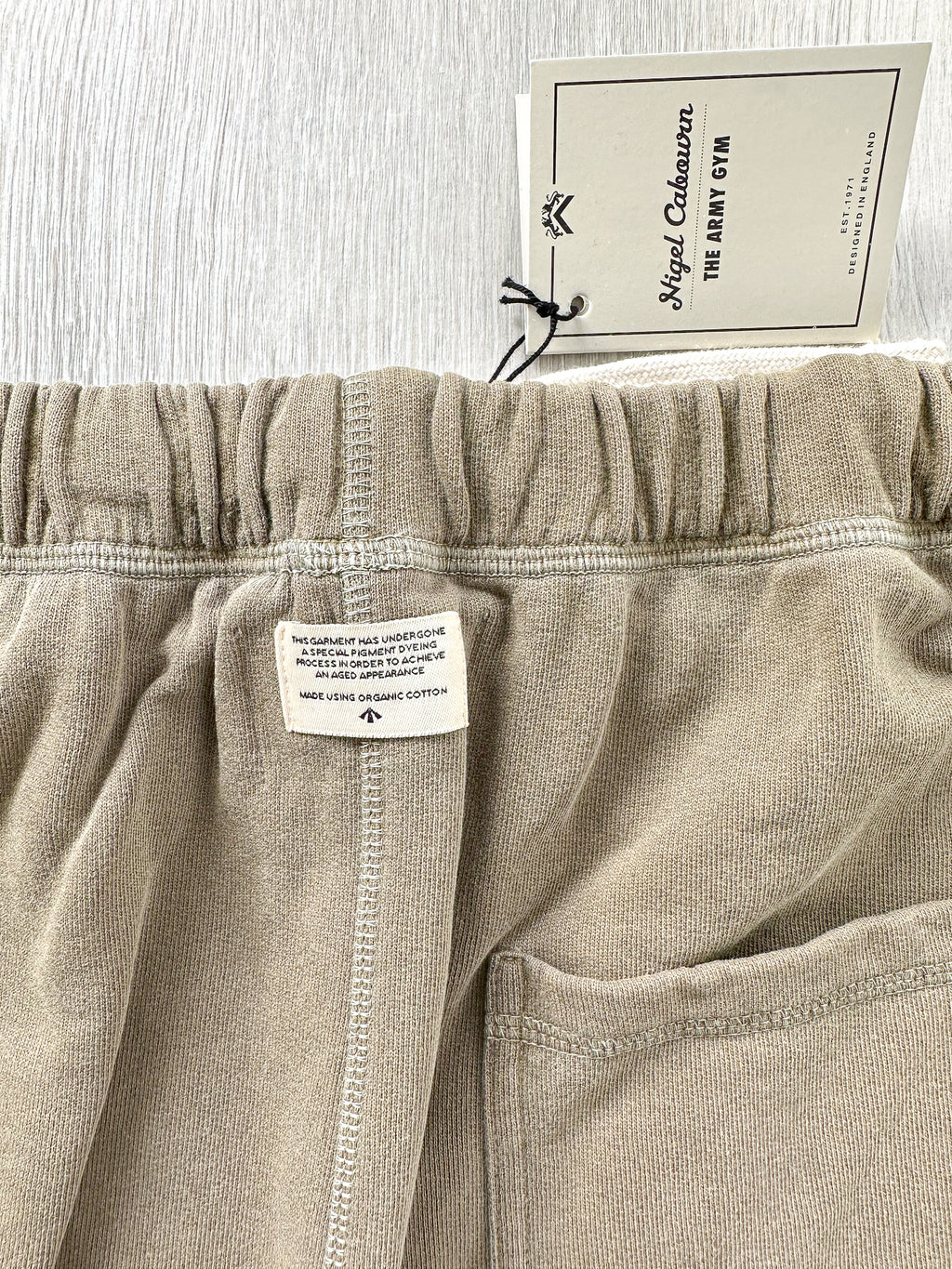 Nigel Cabourn Sweatpants Jogging Bottom USMC Green - House Of Huntington