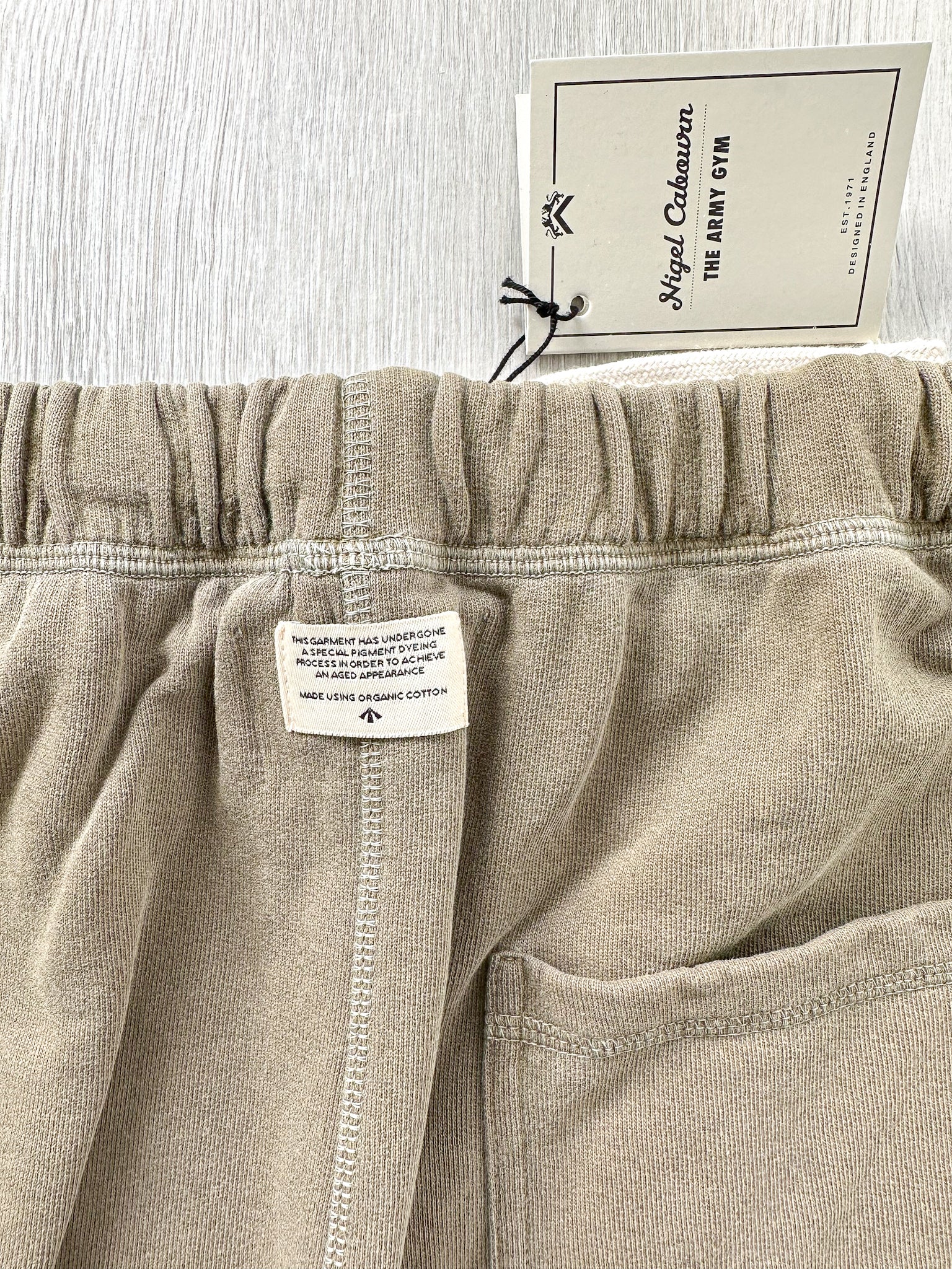 Nigel Cabourn Sweatpants Jogging Bottom USMC Green - House Of Huntington