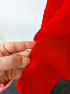 Giambattista Valli – Rotes Tüllkleid mit Herzausschnitt