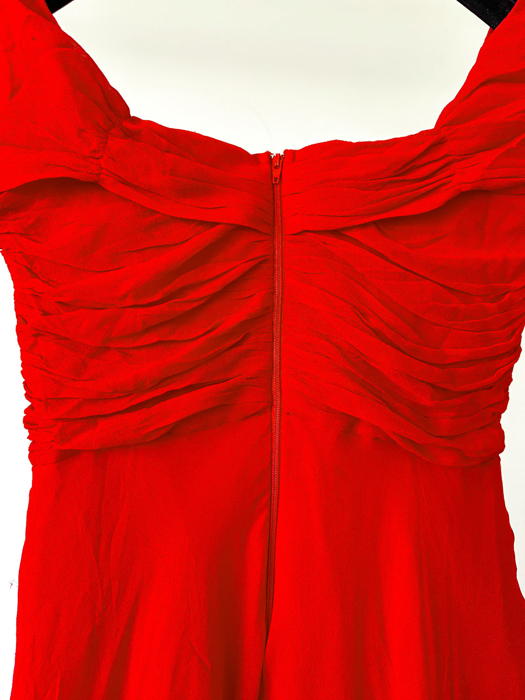 Giambattista Valli – Rotes Tüllkleid mit Herzausschnitt