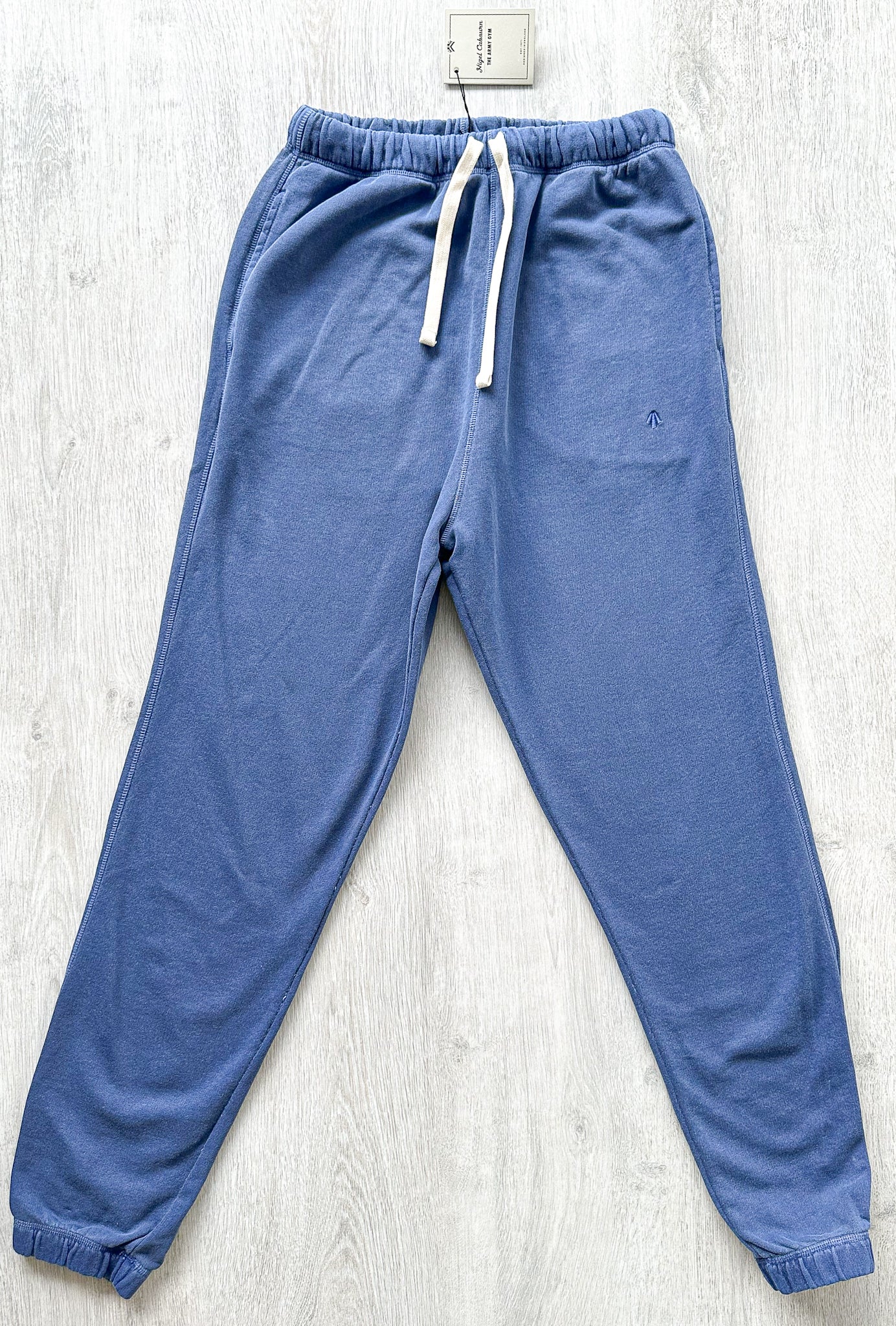 Nigel Cabourn Sweatpants Denim Blue Jogging Bottom - House Of Huntington