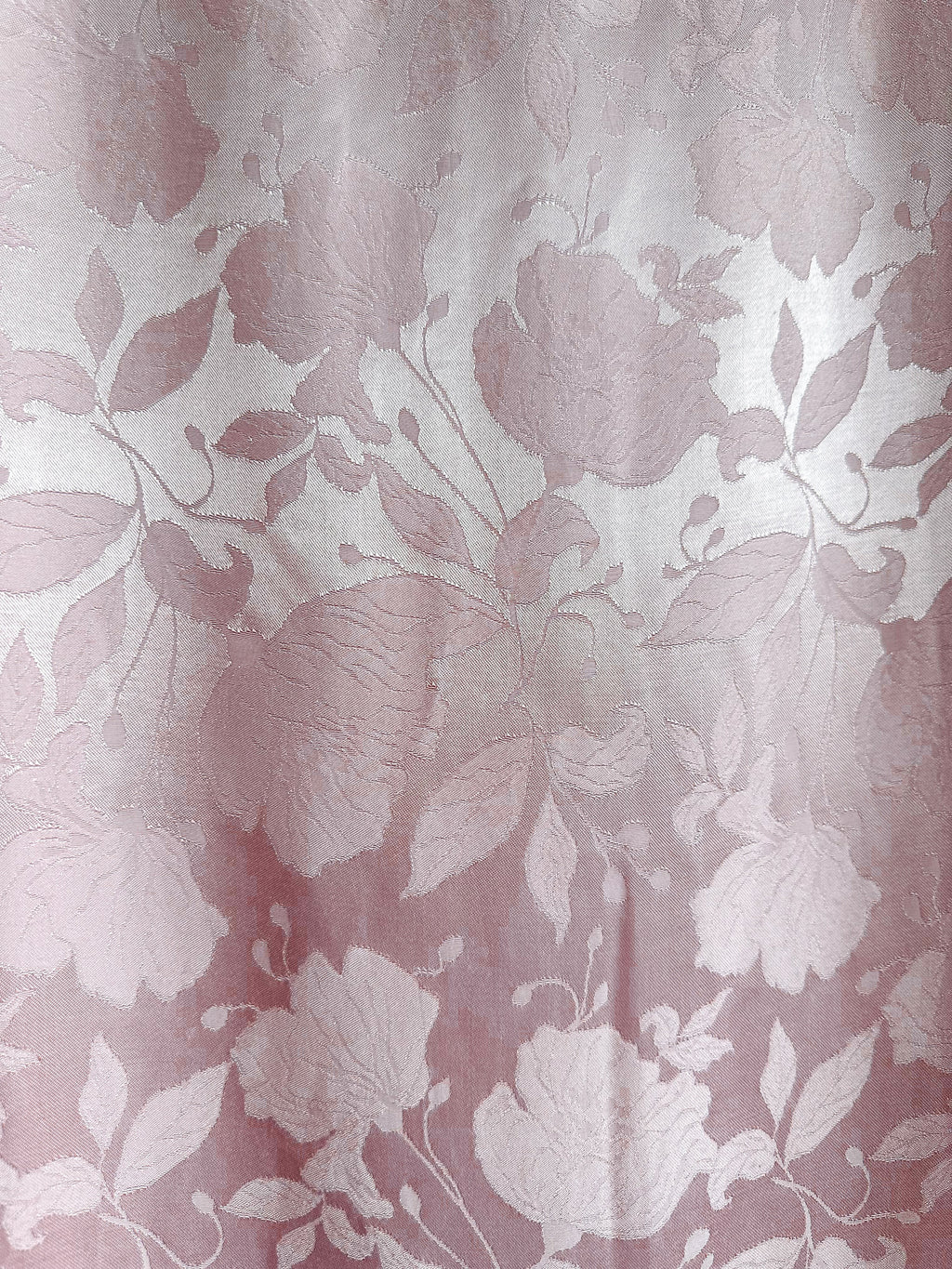 The Vampire's Wife Storm From The Shelter Pink Floral Satin Long Sleeve Dress - House Of Huntington