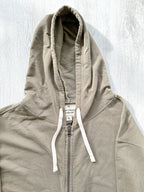 Nigel Cabourn USMC Green Embroidered Arrow Zip Hoodie Jacket - House Of Huntington