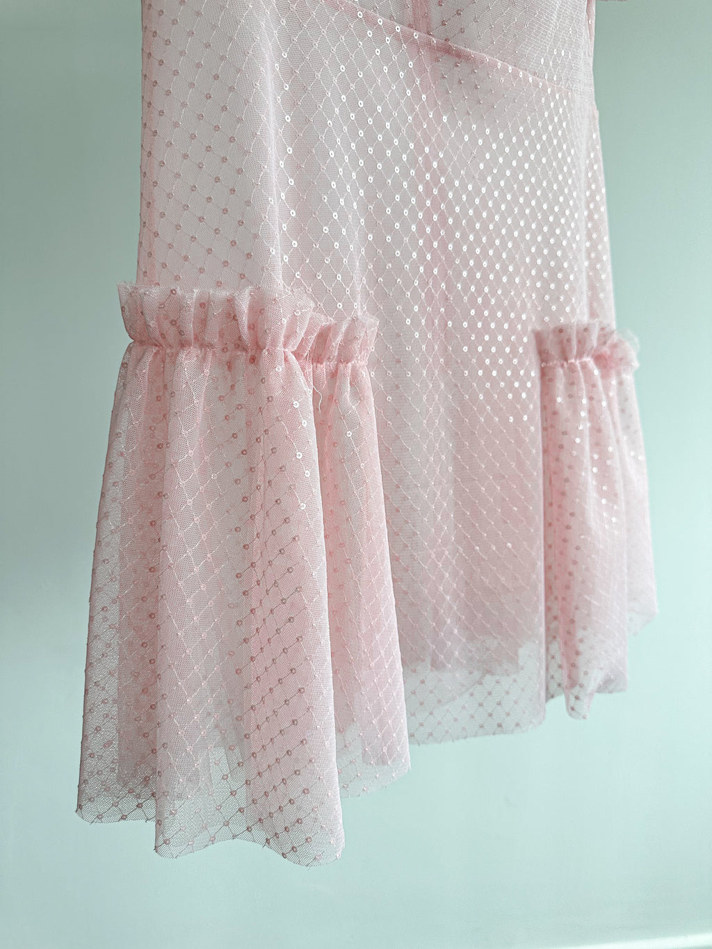 The Vampire's Wife The Fairy Goddess Pink Embellished Tulle Mini Dress - House Of Huntington