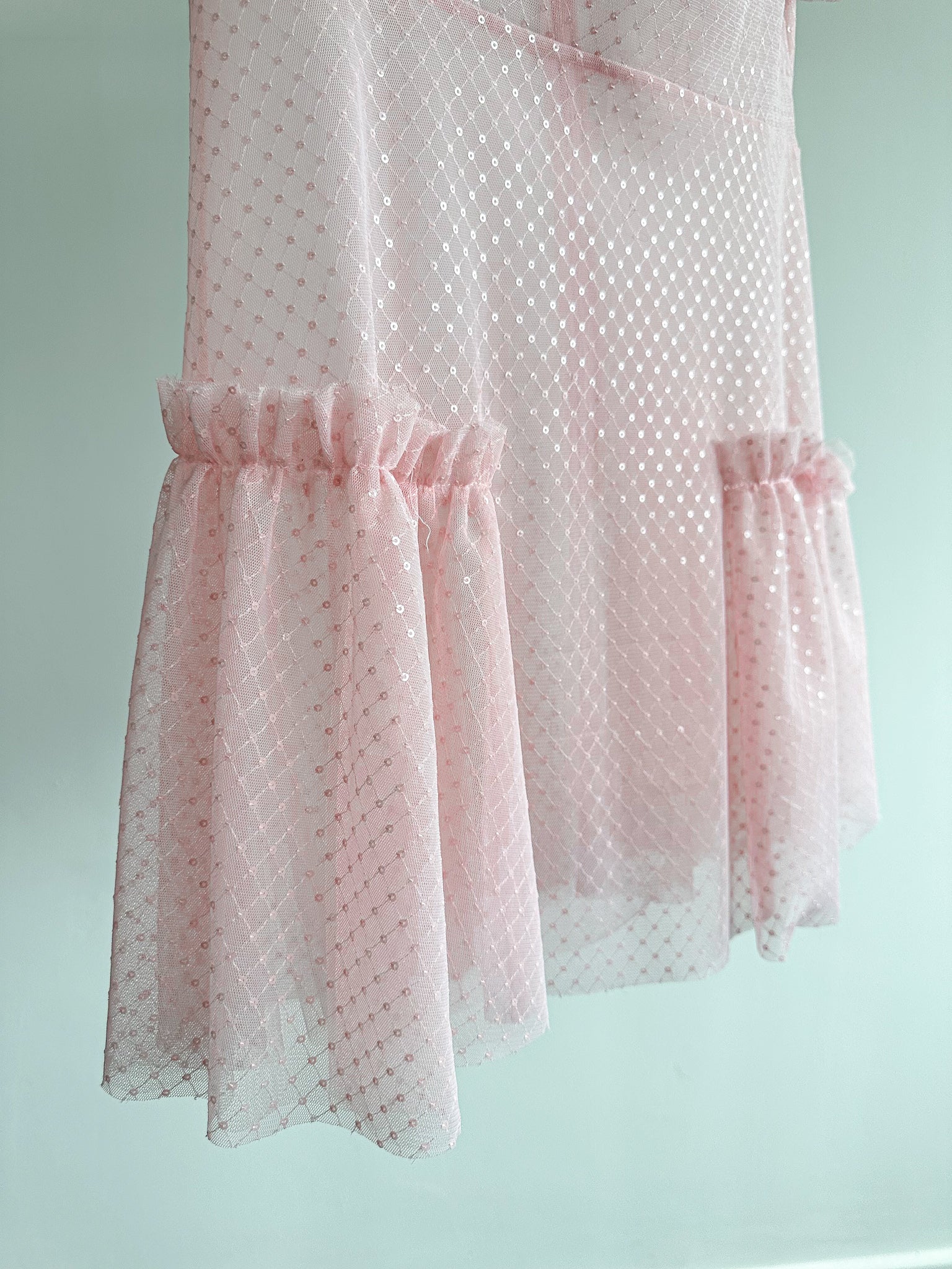 The Vampire's Wife The Fairy Goddess Pink Embellished Tulle Mini Dress - House Of Huntington