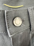 Saint Laurent Black Denim Cut Off Shorts