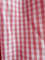 The Vampire's Wife The Straw Girl Pink White Gingham Check Mini Dress - House Of Huntington