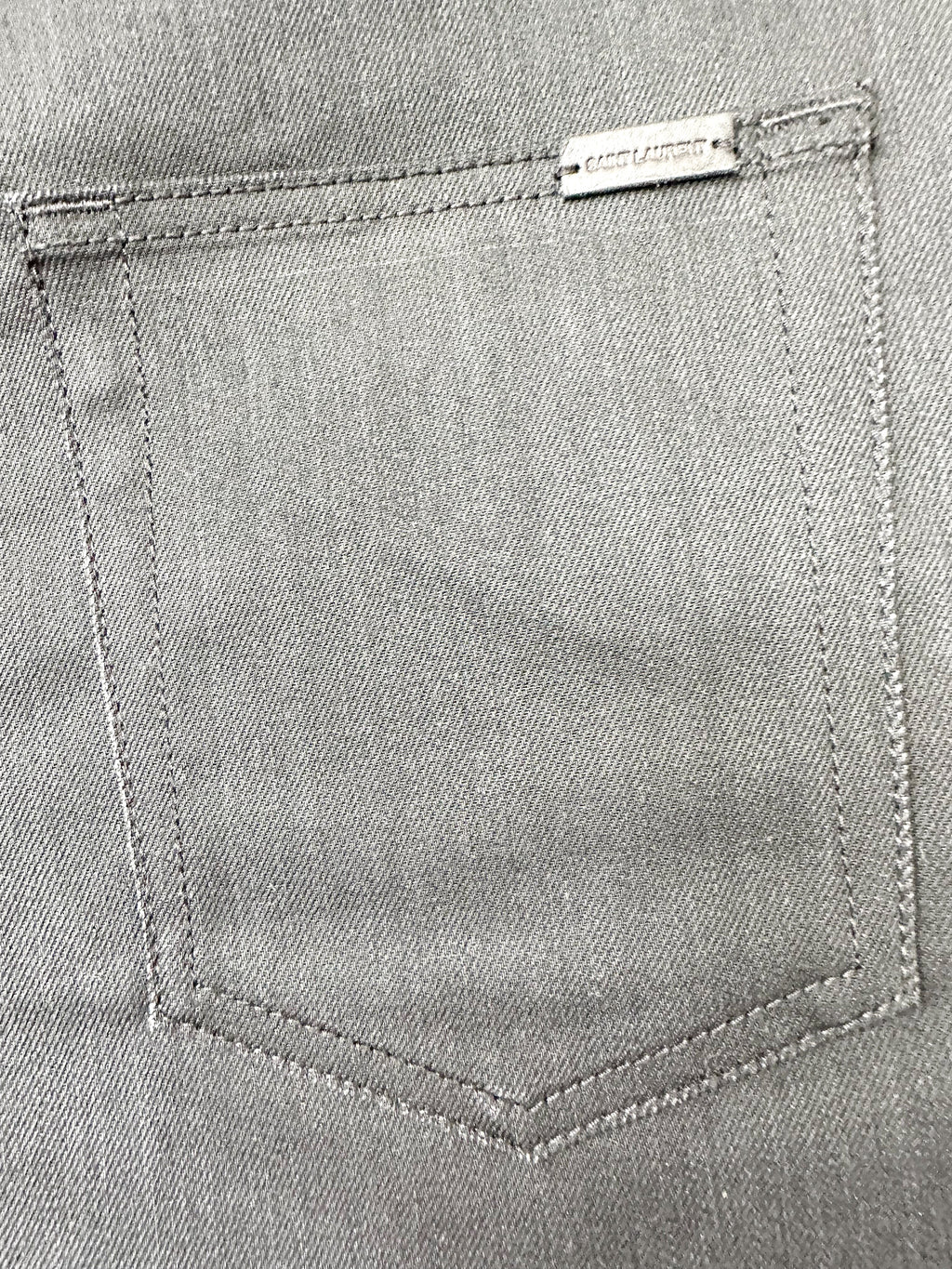 Saint Laurent Black Denim Cut Off Shorts