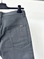 Saint Laurent Black Denim Cut Off Shorts