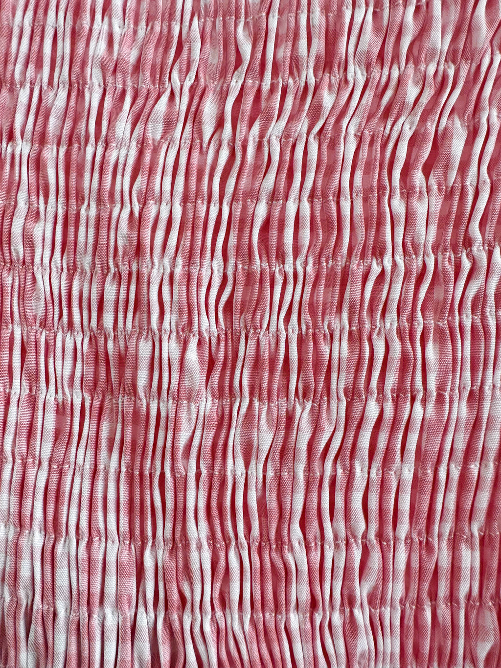 The Vampire's Wife The Straw Girl Pink White Gingham Check Mini Dress - House Of Huntington