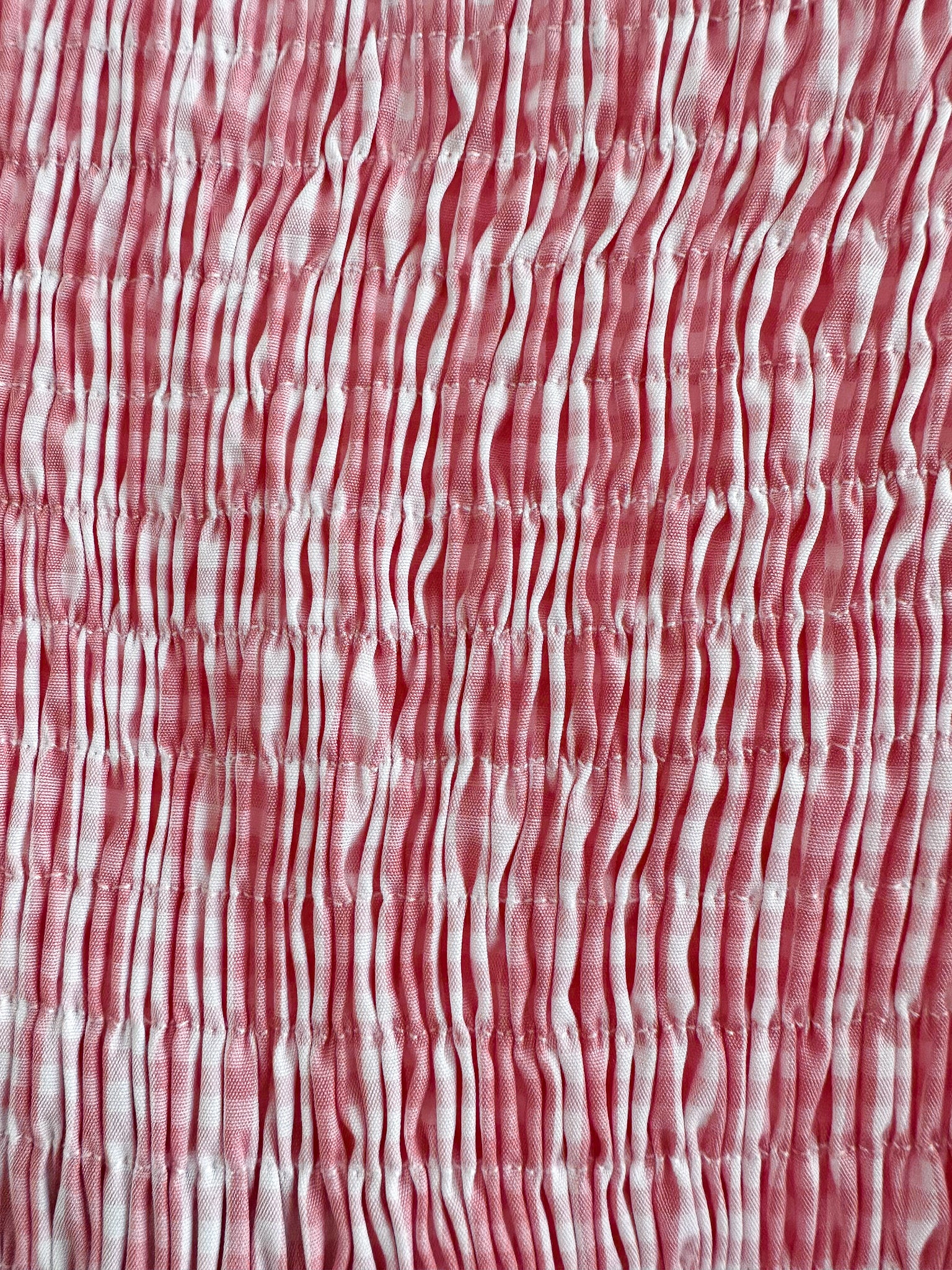 The Vampire's Wife The Straw Girl Pink White Gingham Check Mini Dress - House Of Huntington