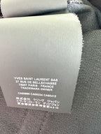 Saint Laurent Black Denim Cut Off Shorts