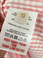 The Vampire's Wife The Straw Girl Pink White Gingham Check Mini Dress - House Of Huntington