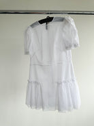 The Vampire's Wife The Fairy Goddess White Embellished Tulle Mini Dress - House Of Huntington