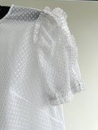 The Vampire's Wife The Fairy Goddess White Embellished Tulle Mini Dress - House Of Huntington