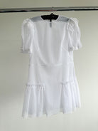 The Vampire's Wife The Fairy Goddess White Embellished Tulle Mini Dress - House Of Huntington