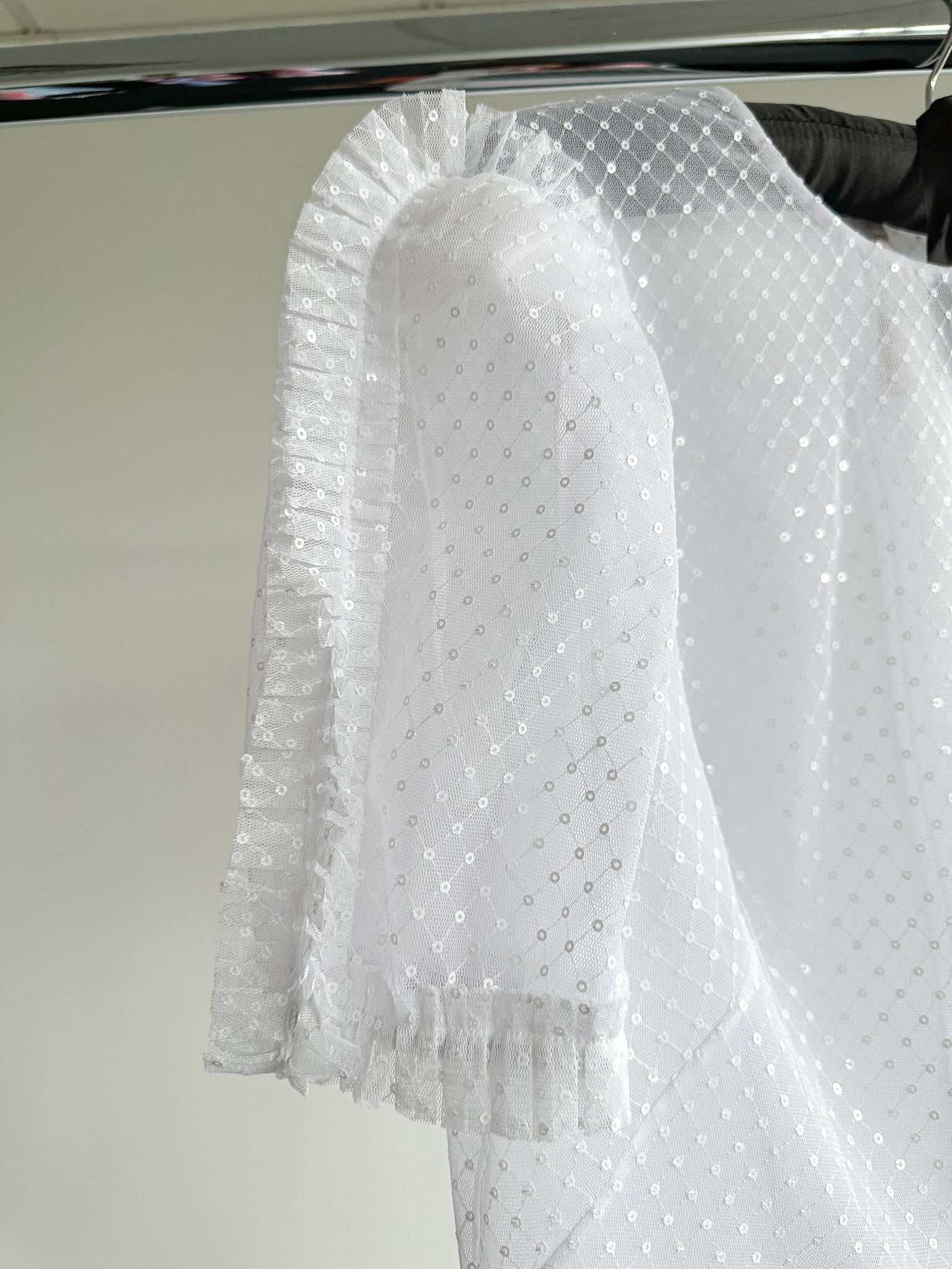 The Vampire's Wife The Fairy Goddess White Embellished Tulle Mini Dress - House Of Huntington