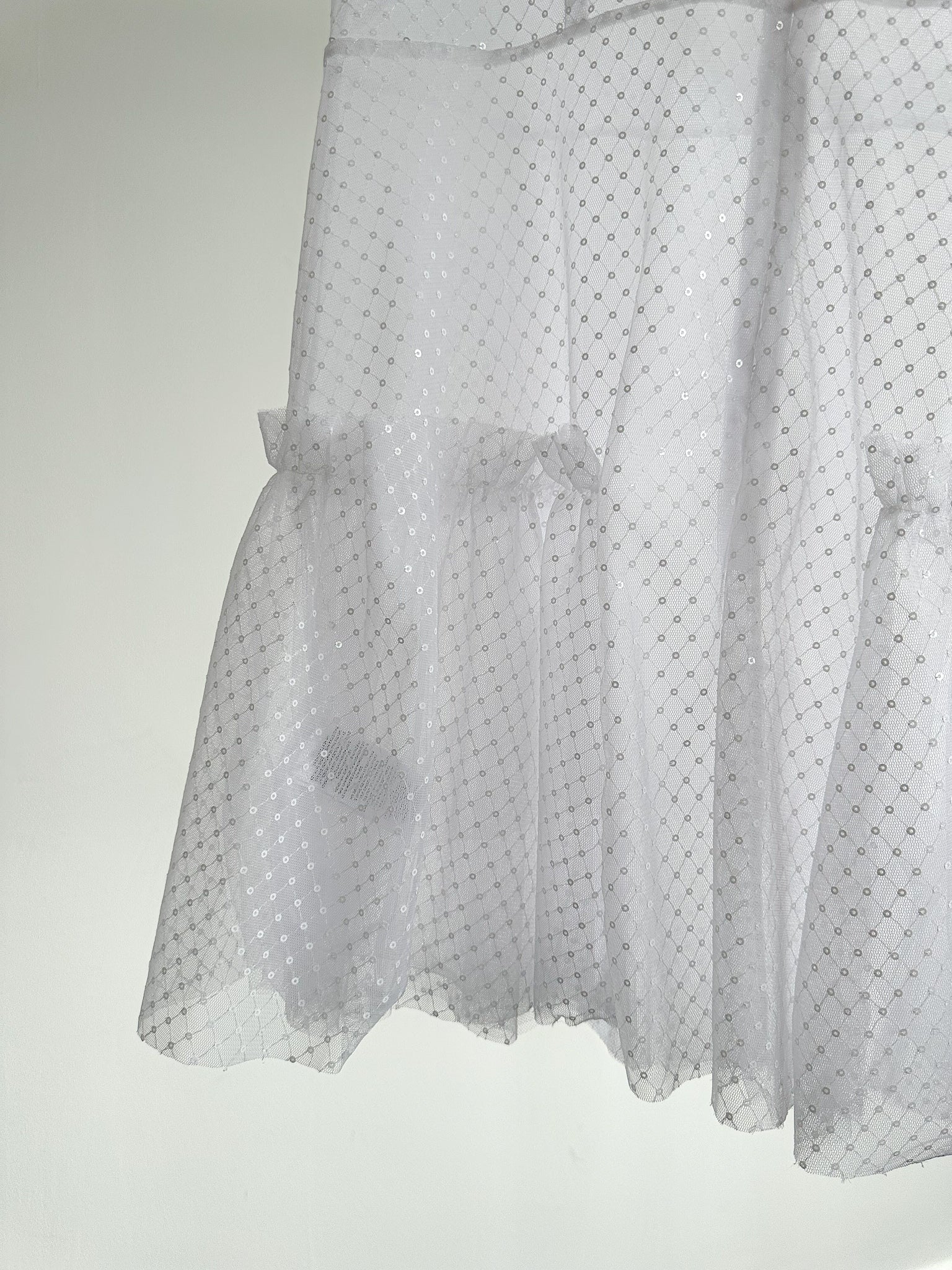 The Vampire's Wife The Fairy Goddess White Embellished Tulle Mini Dress - House Of Huntington