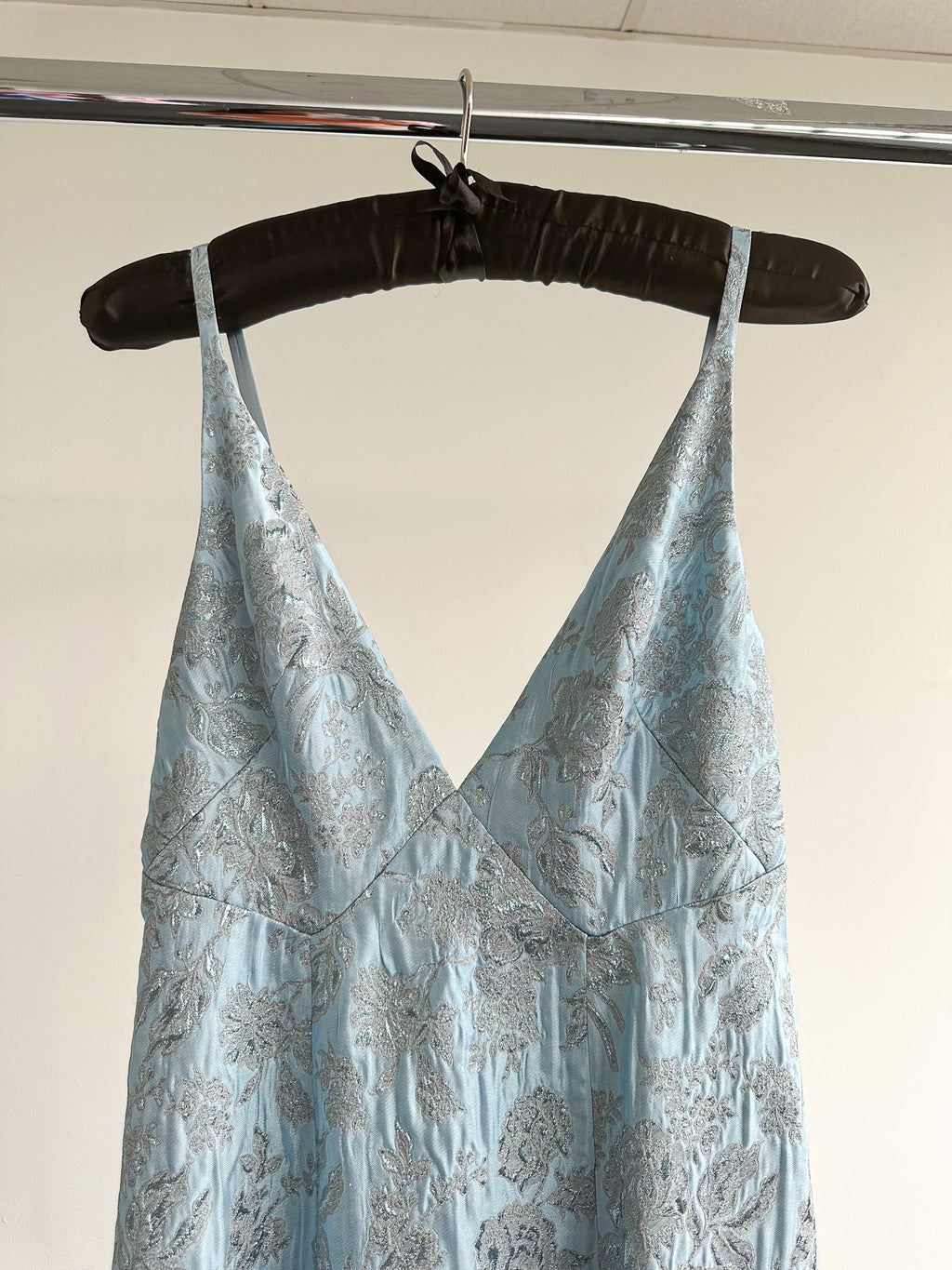 The Vampire's Wife Blue Glinda Floral Brocade - House Of Huntington