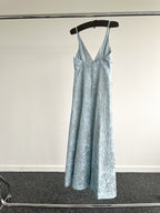 The Vampire's Wife Blue Glinda Floral Brocade - House Of Huntington